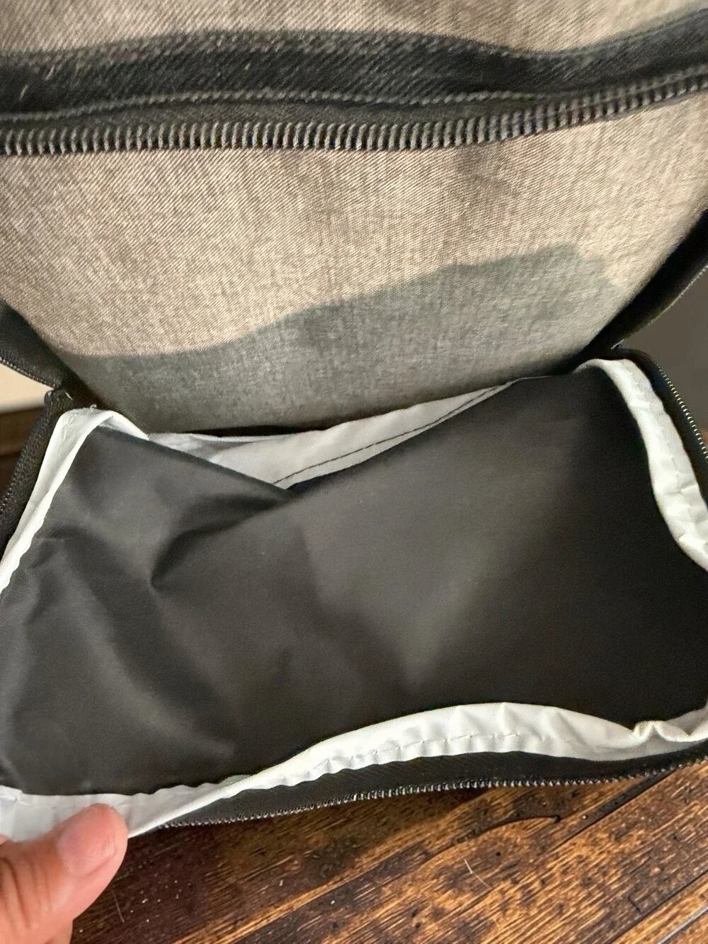 Slazenger Insulated Cooler Bag Gray Black Soft Lunch Tote Shoulder Strap Large